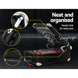 Giantz 816pcs Tool Kit Trolley Case Mechanics Box Toolbox Portable DIY Set - Side View