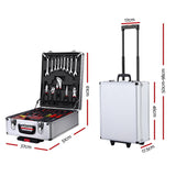 Giantz 786pcs Tool Kit Trolley Case Mechanics Box Toolbox Portable DIY Set - Front View