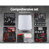 Giantz 786pcs Tool Kit Trolley Case Mechanics Box Toolbox Portable DIY Set - Rear View