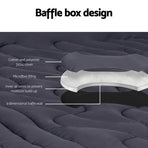 Giselle Bedding Mattress Topper Pillowtop 3-Zone King Single