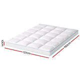Giselle Bedding Mattress Topper Pillowtop Bamboo 10cm Double