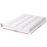 Giselle Bedding Mattress Topper Pillowtop Bamboo 10cm Double - 45-Degree Angle