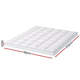 Giselle Bedding Mattress Topper Pillowtop Bamboo 10cm King - Side View