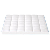 Giselle Bedding Mattress Topper Pillowtop Bamboo 10cm King - Top-Down View
