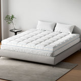 Giselle Bedding Mattress Topper Pillowtop Bamboo 10cm King - Front View