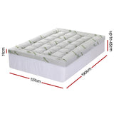 Giselle Mattress Topper 11cm Pillowtop toppers Bamboo Double - Front View