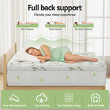 Giselle Mattress Topper 11cm Pillowtop toppers Bamboo Double - Top-Down View