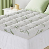Giselle Mattress Topper 11cm Pillowtop toppers Bamboo Double - Close-Up Angle