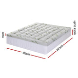 Giselle Mattress Topper 11cm Pillowtop toppers Bamboo King - Front View