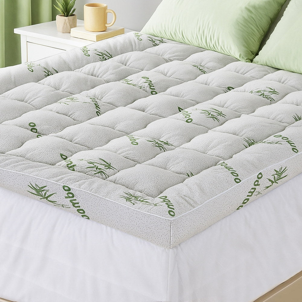 Giselle Mattress Topper 11cm Pillowtop toppers Bamboo Queen