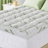 Giselle Mattress Topper 11cm Pillowtop toppers Bamboo Queen - Close-Up Angle