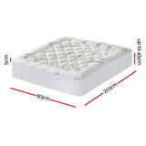 Giselle Mattress Topper 5cm Pillowtop toppers Bamboo King - Front View