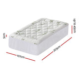 Giselle Mattress Topper 5cm Pillowtop toppers Bamboo King Single - Front View