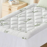 Giselle Mattress Topper 5cm Pillowtop toppers Bamboo King Single - Close-Up Angle