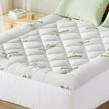 Giselle Mattress Topper 5cm Pillowtop toppers Bamboo Queen - Close-Up Angle