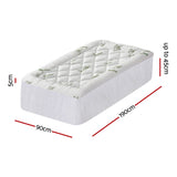 Giselle Mattress Topper 5cm Pillowtop toppers Bamboo Single - Front View