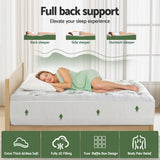 Giselle Mattress Topper 5cm Pillowtop toppers Bamboo Single - Top-Down View