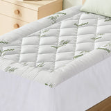 Giselle Mattress Topper 5cm Pillowtop toppers Bamboo Single - Close-Up Angle