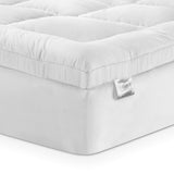 Giselle Bedding 5cm Bamboo Pillowtop Mattress Topper 1000GSM Mattress Pad for Back Pain Relief Washable Breathable Protector with 45cm Deep Pocket Double