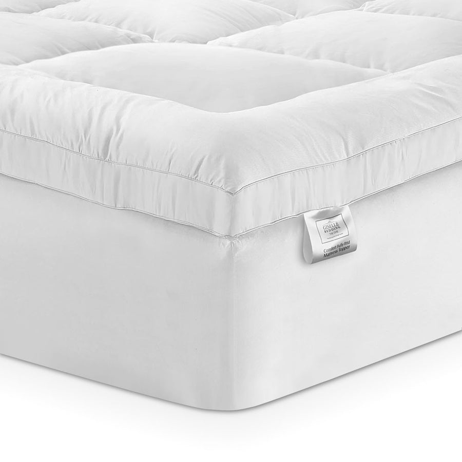 Giselle Bedding 5cm Bamboo Pillowtop Mattress Topper 1000GSM Mattress Pad for Back Pain Relief Washable, image 7