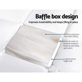 Giselle Bedding 5cm Bamboo Pillowtop Mattress Topper 1000GSM Mattress Pad for Back Pain Relief Washable Breathable Protector with 45cm Deep Pocket Single