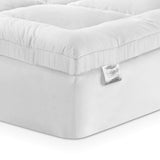 Giselle Bedding 5cm Bamboo Pillowtop Mattress Topper 1000GSM Mattress Pad for Back Pain Relief Washable Breathable Protector with 45cm Deep Pocket Single - Close-Up Angle