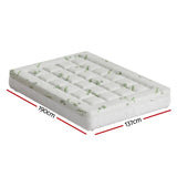 Giselle Bedding Mattress Topper Pillowtop Bamboo 7.5cm Double - Front View