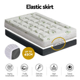 Giselle Bedding Pillowtop Mattress Topper 7.5cm Thick Bamboo Pad for Back Pain Relief Washable Skin-friendly Bed Protector with 45cm Deep Pocket Single - 45-Degree Angle