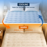 Giselle 5cm Mattress Topper Pillowtop toppers Double-Sided King - Rear View