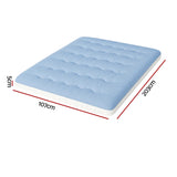 Giselle 5cm Mattress Topper Pillowtop toppers Double-Sided King Single - Front View