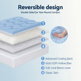 Giselle 5cm Mattress Topper Pillowtop toppers Double-Sided Queen - 45-Degree Angle