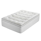 Giselle Bedding Double Mattress Topper 5cm Coral Fleece - Front View
