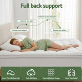 Giselle Bedding King Mattress Topper 5cm Coral Fleece - 45-Degree Angle
