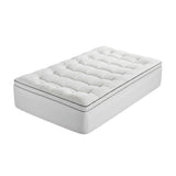 Giselle Bedding King Single Mattress Topper 5cm Coral Fleece - Front View
