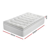 Giselle Bedding King Single Mattress Topper 5cm Coral Fleece - Side View
