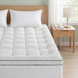 Giselle Bedding Queen Mattress Topper 5cm Coral Fleece - Extra Image