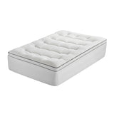 Giselle Bedding Single Mattress Topper 5cm Coral Fleece - Front View