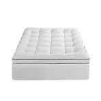 Giselle Bedding Single Mattress Topper 5cm Coral Fleece