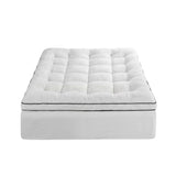 Giselle Bedding Single Mattress Topper 5cm Coral Fleece - Top-Down View