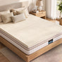 Giselle Bedding Queen Latex Mattress Topper 7-Zone Natural Latex Core Breathable 5cm