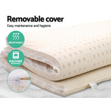 Giselle Bedding Latex Mattress Topper 5cm Double - Rear View