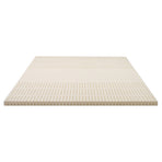 Giselle Bedding Latex Mattress Topper, 5cm Thick Cooling Bed Pad for Side Sleepers Pain Relief, 7 Zone Foldable Mat with Washable Cover for Guest Room Bedroom King