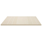 Giselle Bedding Latex Mattress Topper, 5cm Thick Cooling Bed Pad for Side Sleepers Pain Relief, 7 Zone Foldable Mat with Washable Cover for Guest Room Bedroom King