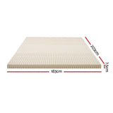 Giselle Bedding Latex Mattress Topper 7.5cm King - Front View