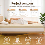 Giselle Bedding Latex Mattress Topper 7.5cm King - Rear View