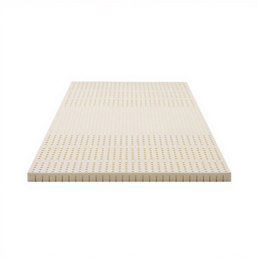 Giselle Bedding Latex Mattress Topper, 5cm Thick Cooling Bed Pad for Side Sleepers Pain Relief, 7 Zone Foldable Mat with Washable Cover for Guest Room Bedroom King Single