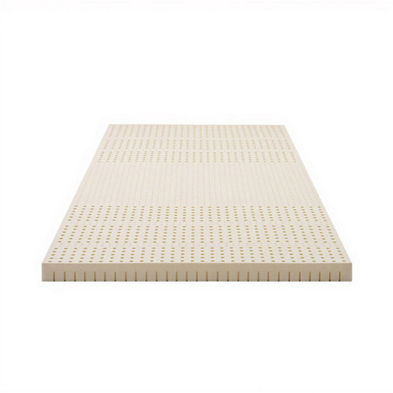 Giselle Bedding Latex Mattress Topper, 7.5cm Thick 7-Zone Pressure Relief Bed Pad with Washable Cover, Cooling Breathable Mat for Side Sleepers & Back Pain, Beige King Single