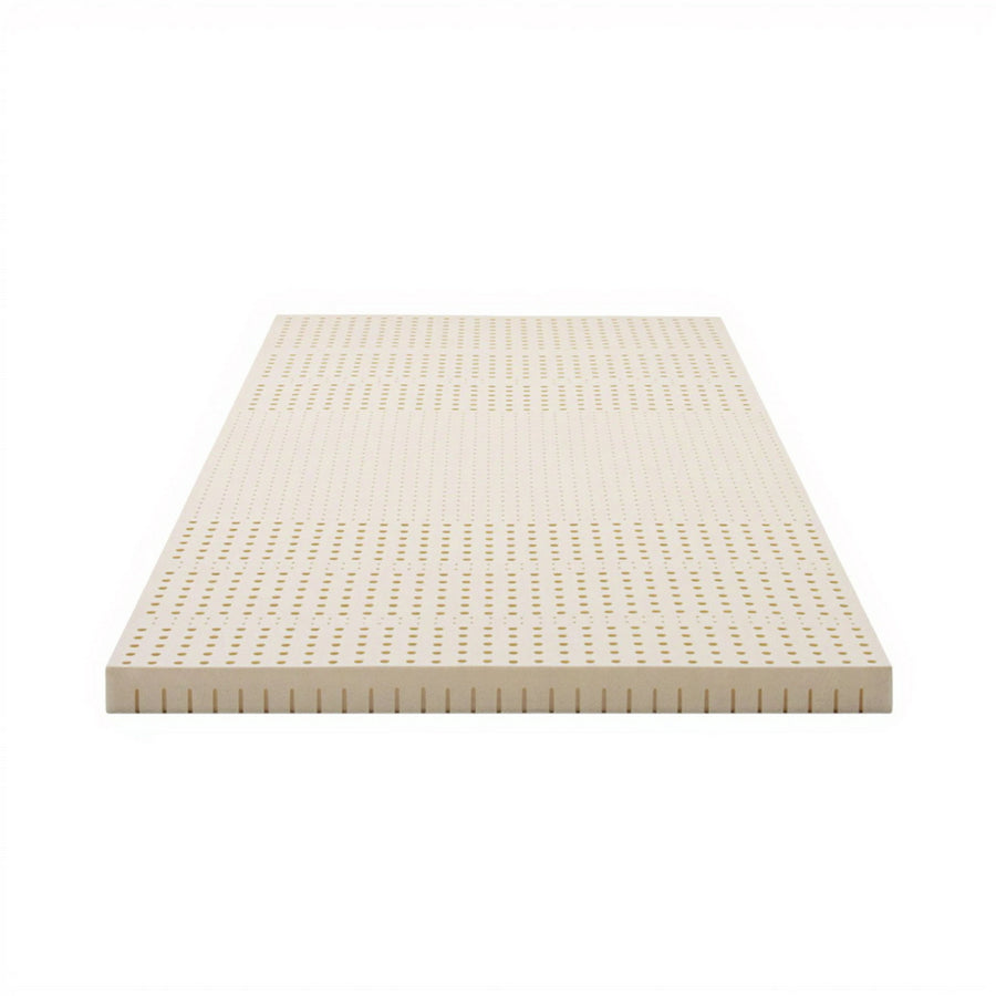 Giselle Bedding Latex Mattress Topper, 7.5cm Thick 7-Zone Pressure Relief Bed Pad with Washable Cover, Cooling Breathable Mat for Side Sleepers & Back Pain, Beige King Single