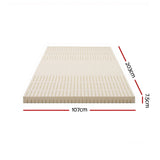 Giselle Bedding Latex Mattress Topper 7.5cm King Single - Front View