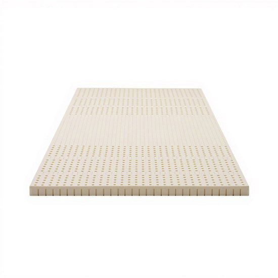 Giselle Bedding Latex Mattress Topper, 5cm Thick Cooling Bed Pad for Side Sleepers Pain Relief, 7 Zone Foldable Mat with Washable Cover for Guest Room Bedroom Single